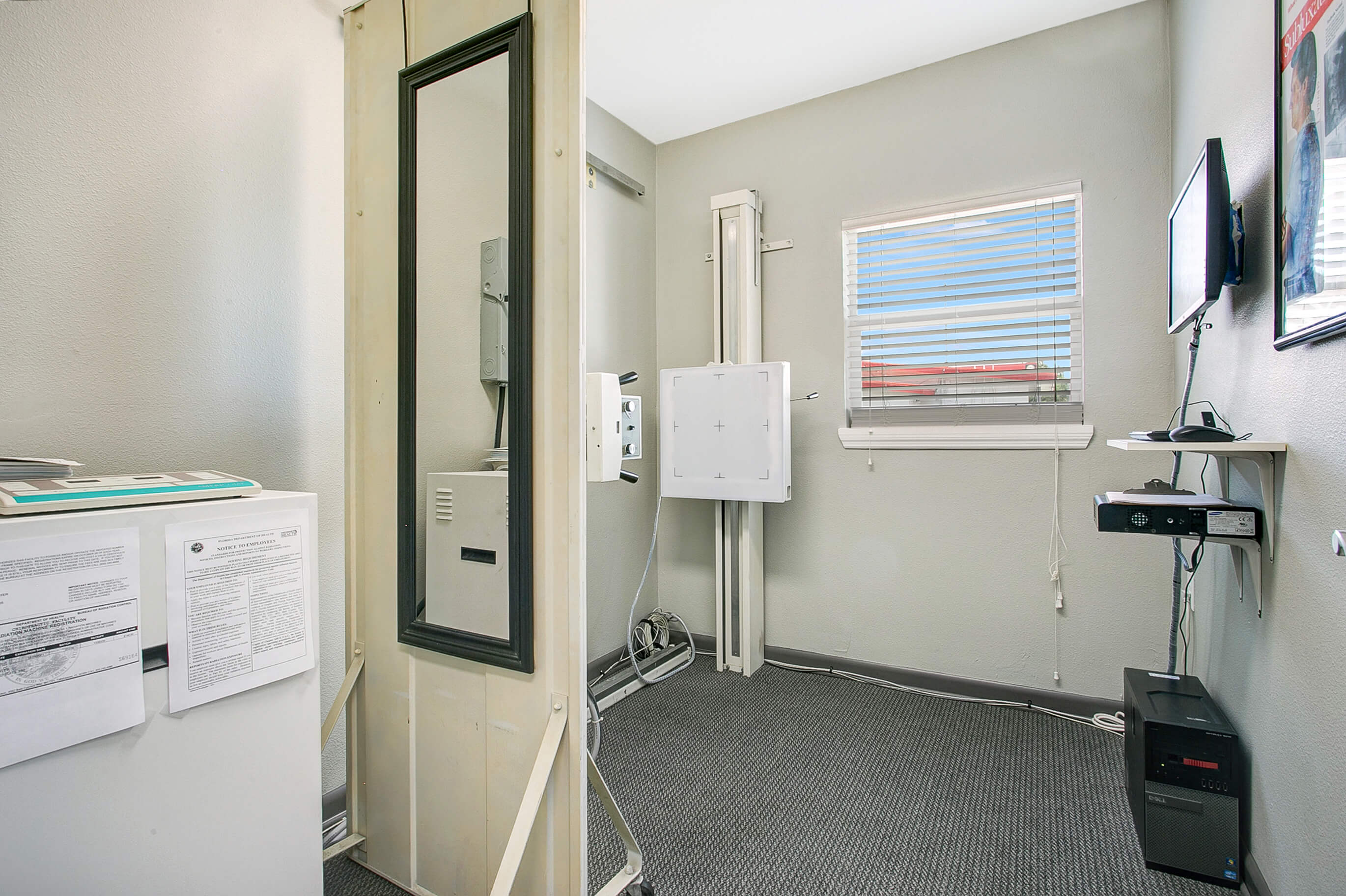 Digital X-ray room for chiropractic diagnostics at ProCare Health Center